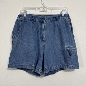 Woolrich Light Wash Denim Soft Blue‎ Jean Shorts Womens Size 12 Vintage